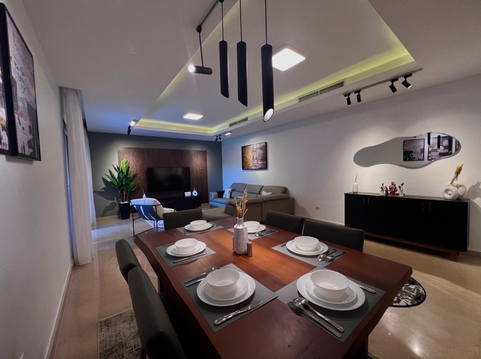 Furnished Apartment with Garden in Cairo Festival City for Rent