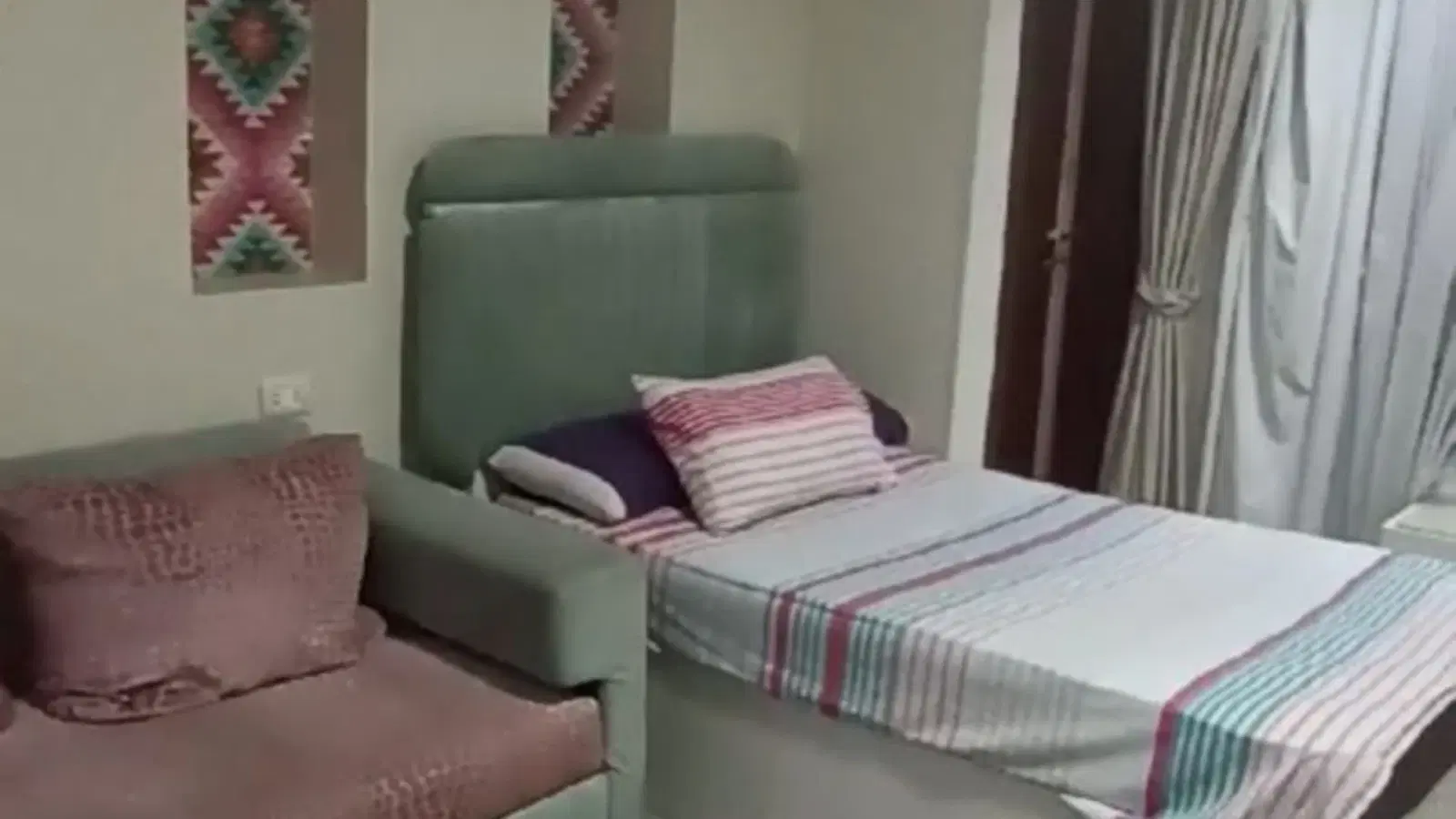 A furnished roof apartment for rent in Zahraa El Maadi, offering generous spaces, full finishing, an