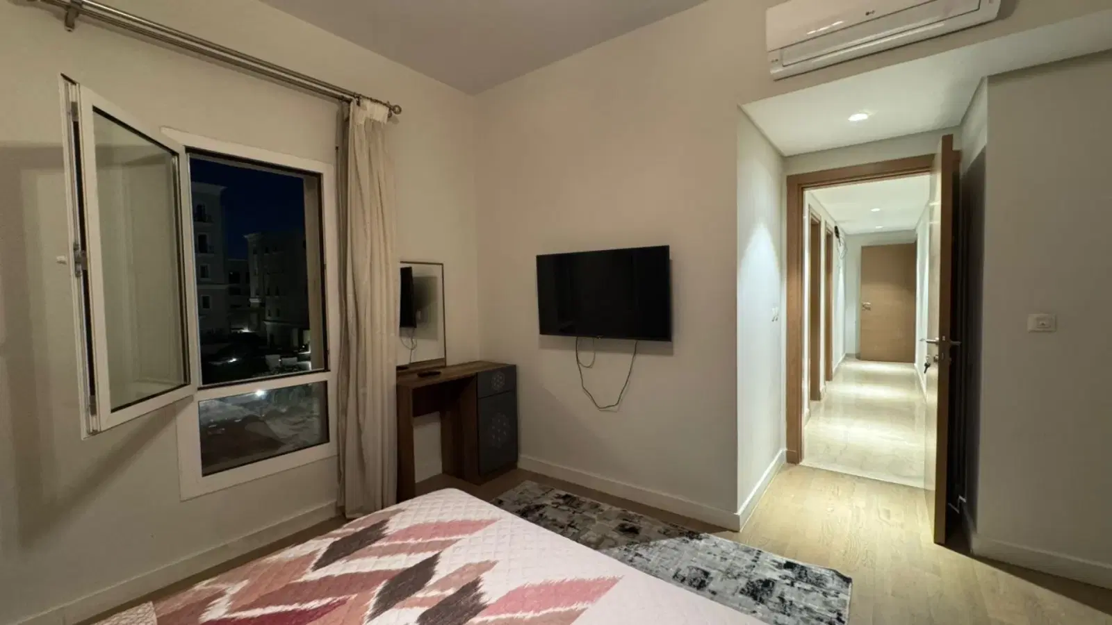 Furnished apartment for rent in Mivida Boulevard by Emaar with central AC