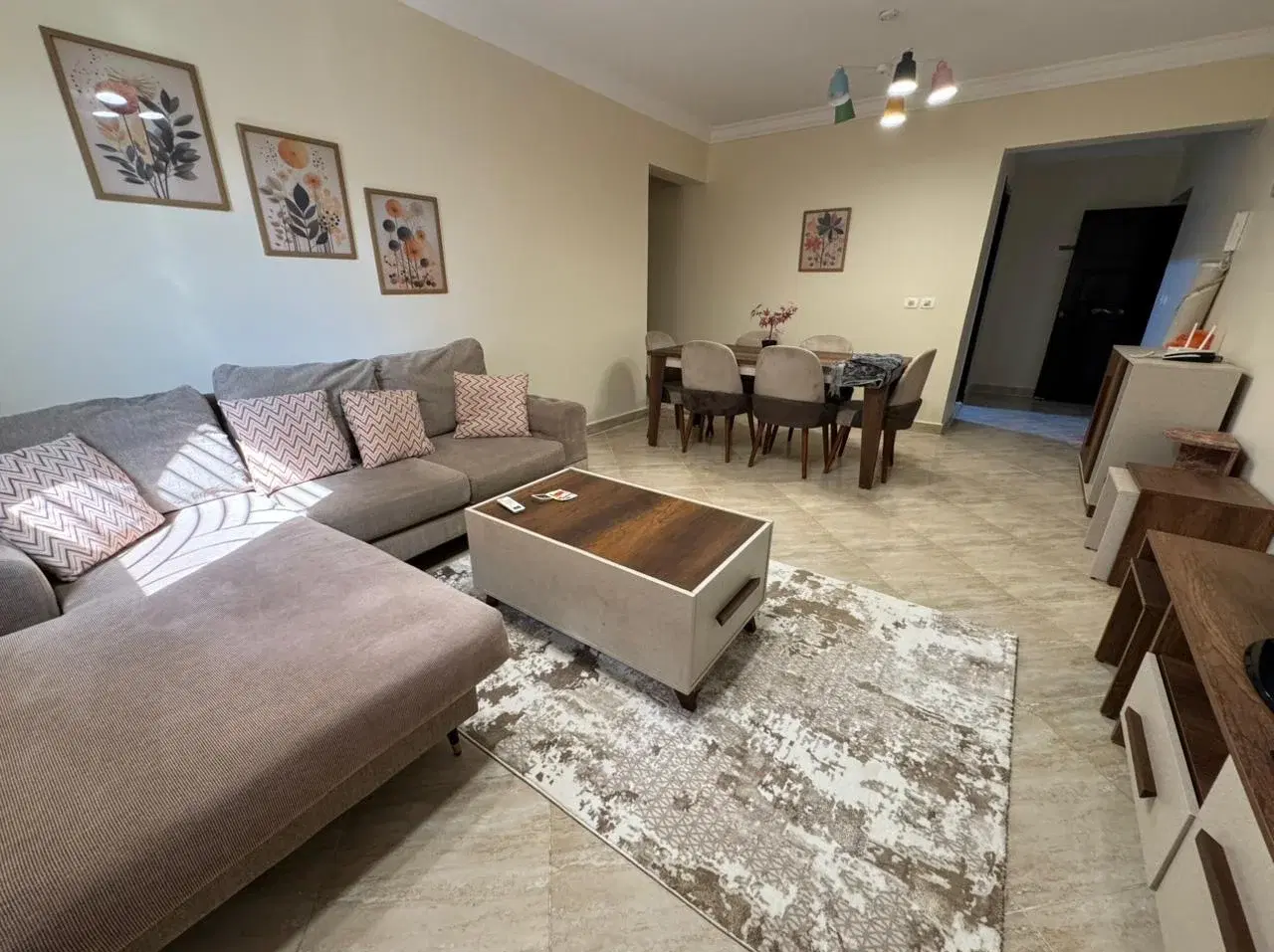 Apartment for rent in Dar Misr Al Qarnfel fully furnished and ready to move