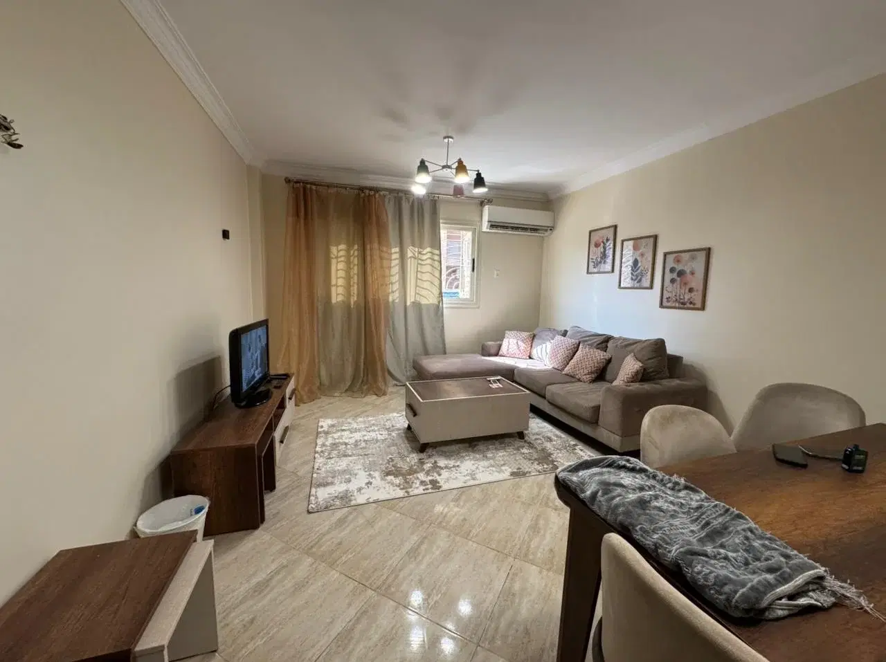 Apartment for rent in Dar Misr Al Qarnfel fully furnished and ready to move