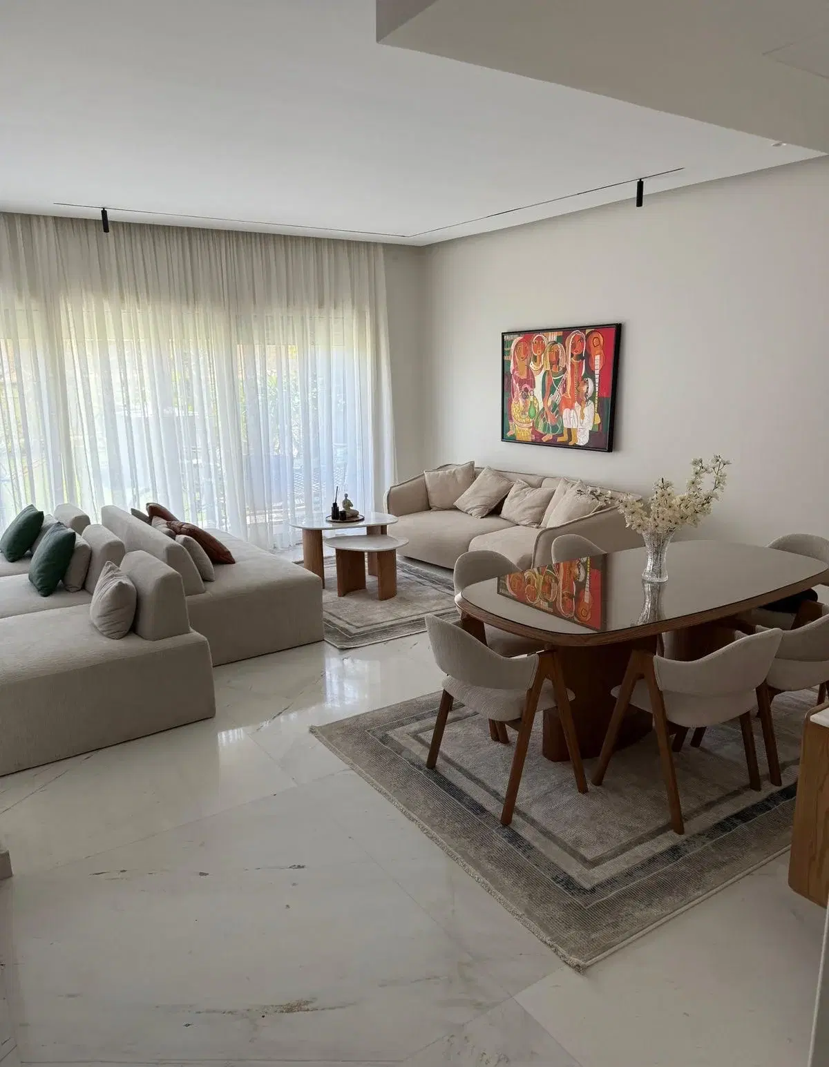 Fully furnished townhouse in Palm Hills The Crown with high-end finishing