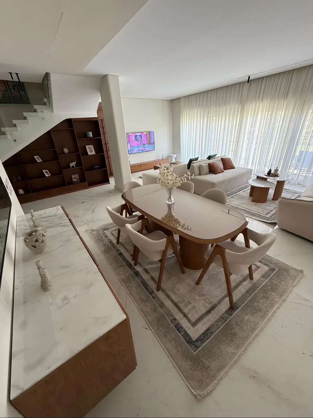 Fully furnished townhouse in Palm Hills The Crown with high-end finishing