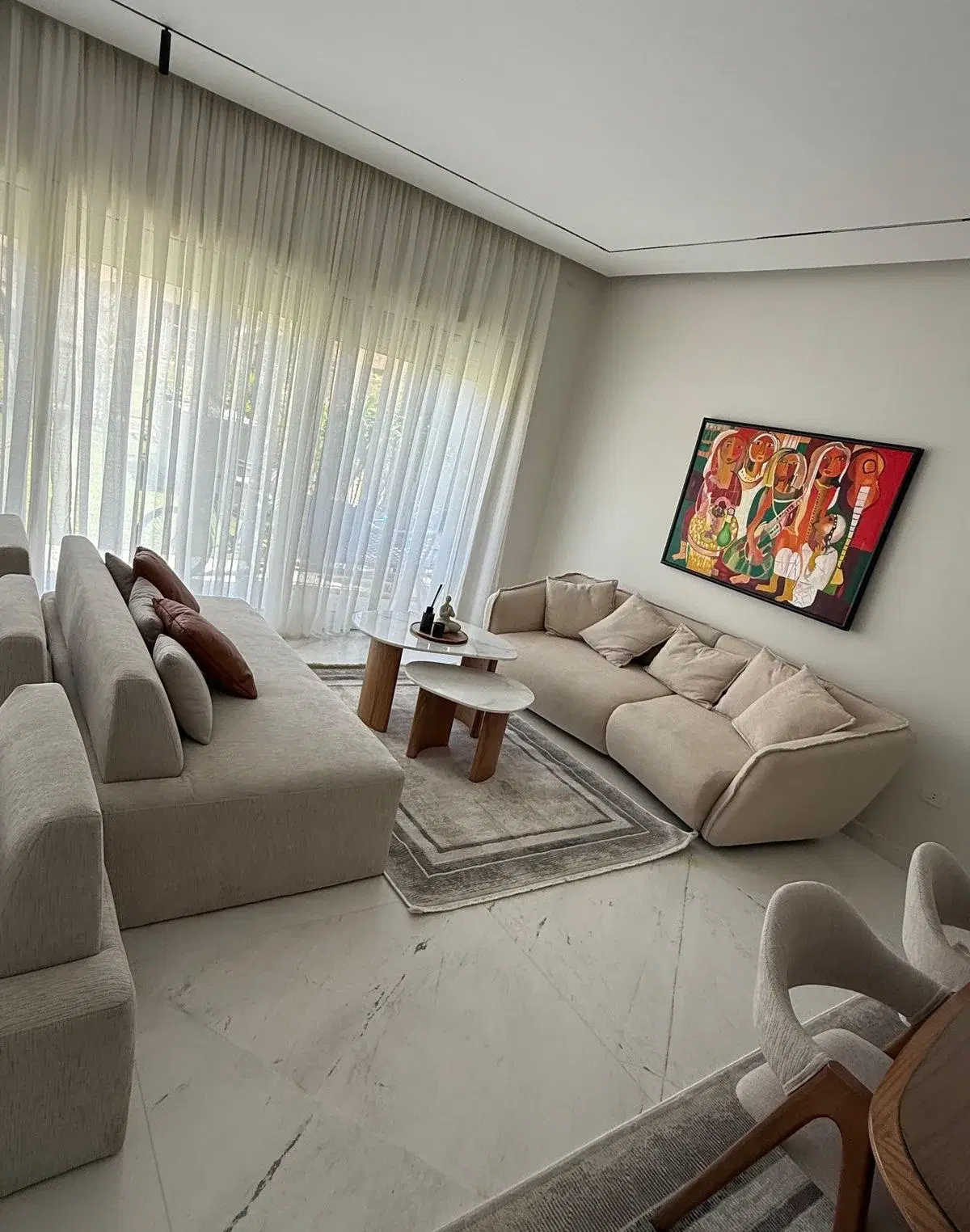Fully furnished townhouse in Palm Hills The Crown with high-end finishing