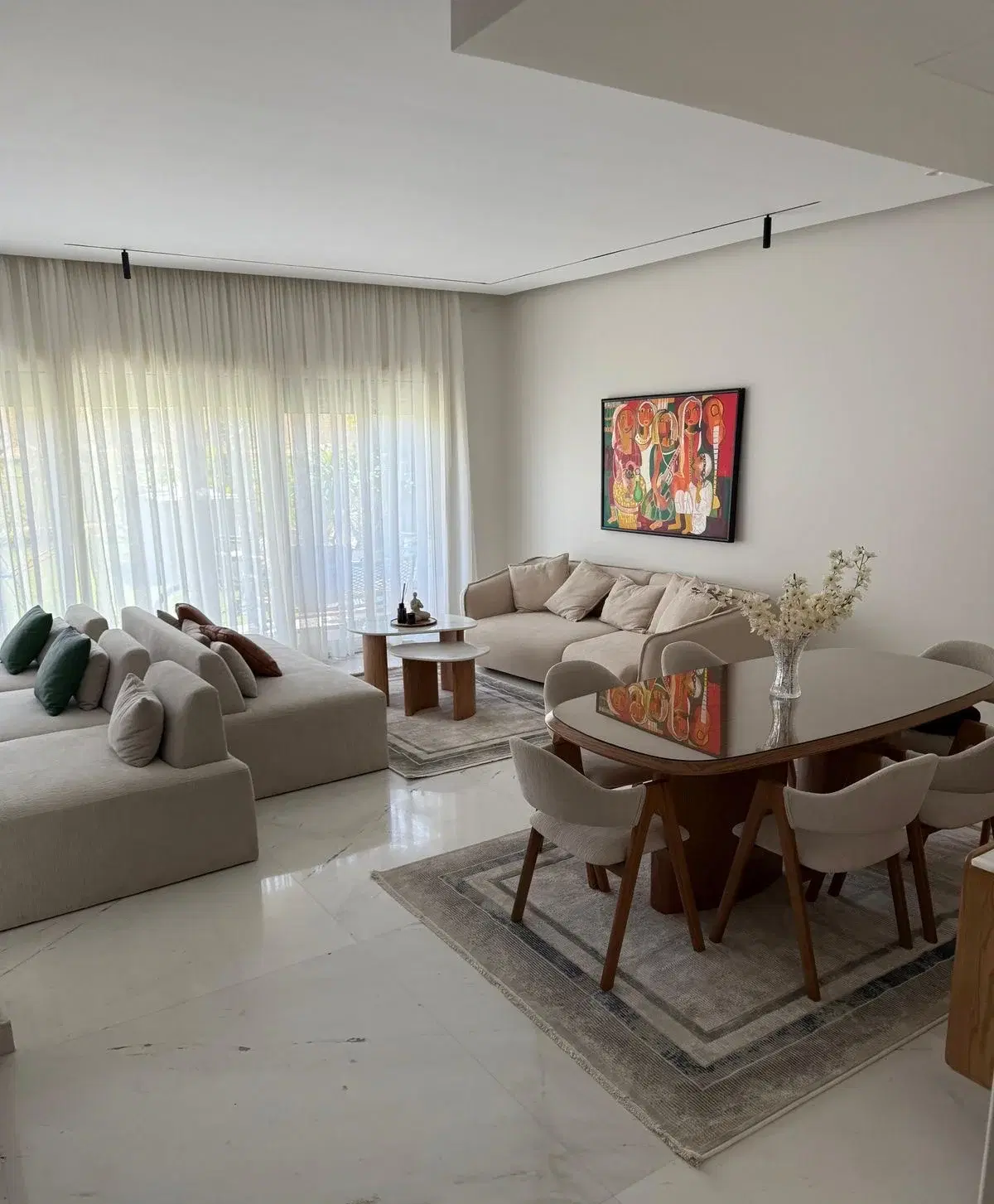 Fully furnished townhouse in Palm Hills The Crown with high-end finishing