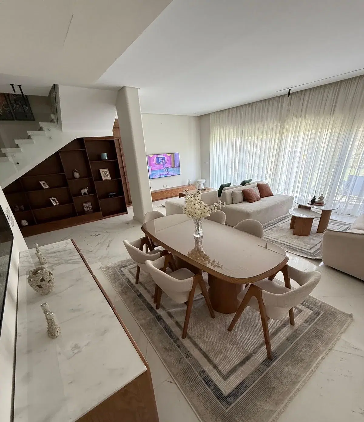 Fully furnished townhouse in Palm Hills The Crown with high-end finishing
