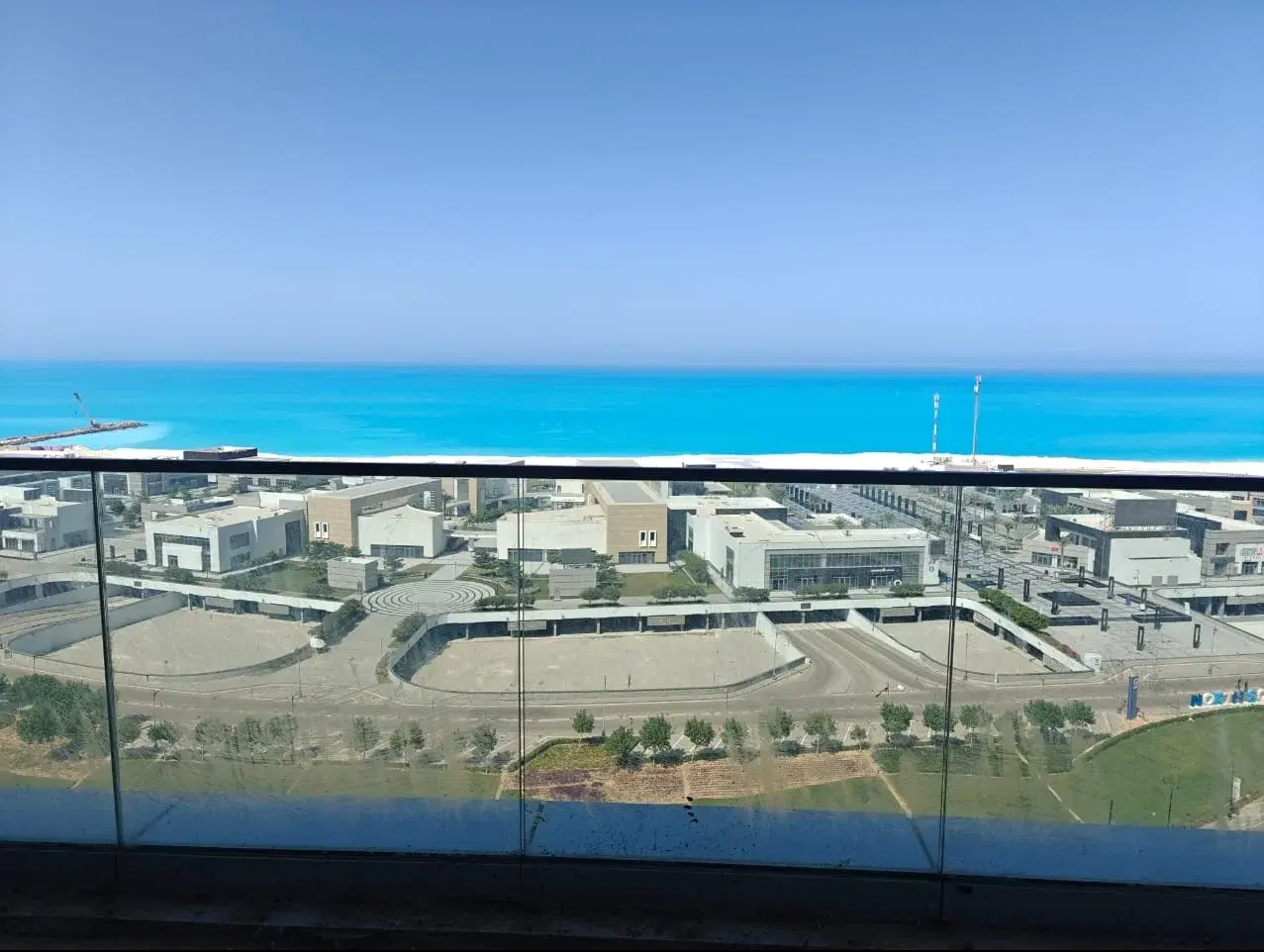 First row sea apartment in City Edge Towers, Al Alamein, 194 sqm