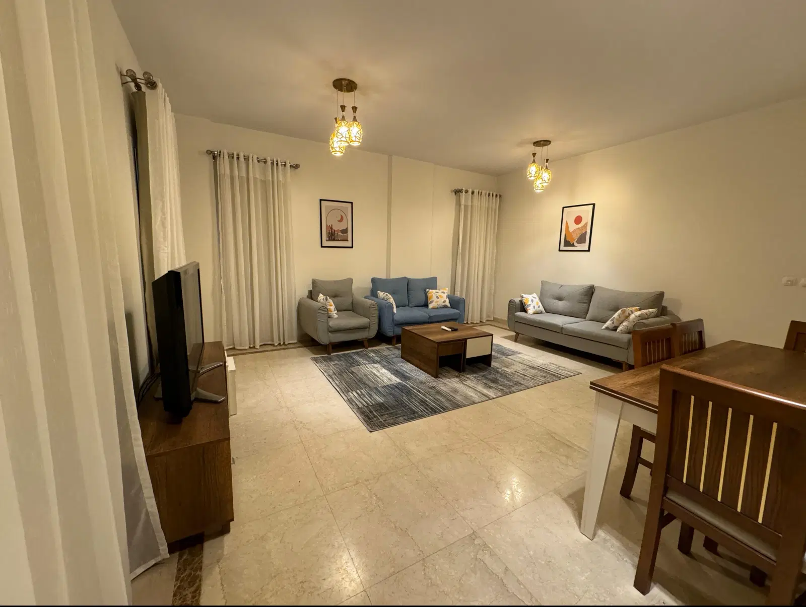 Pool view apartment Mivida by Emaar Misr, 191 sqm furnished