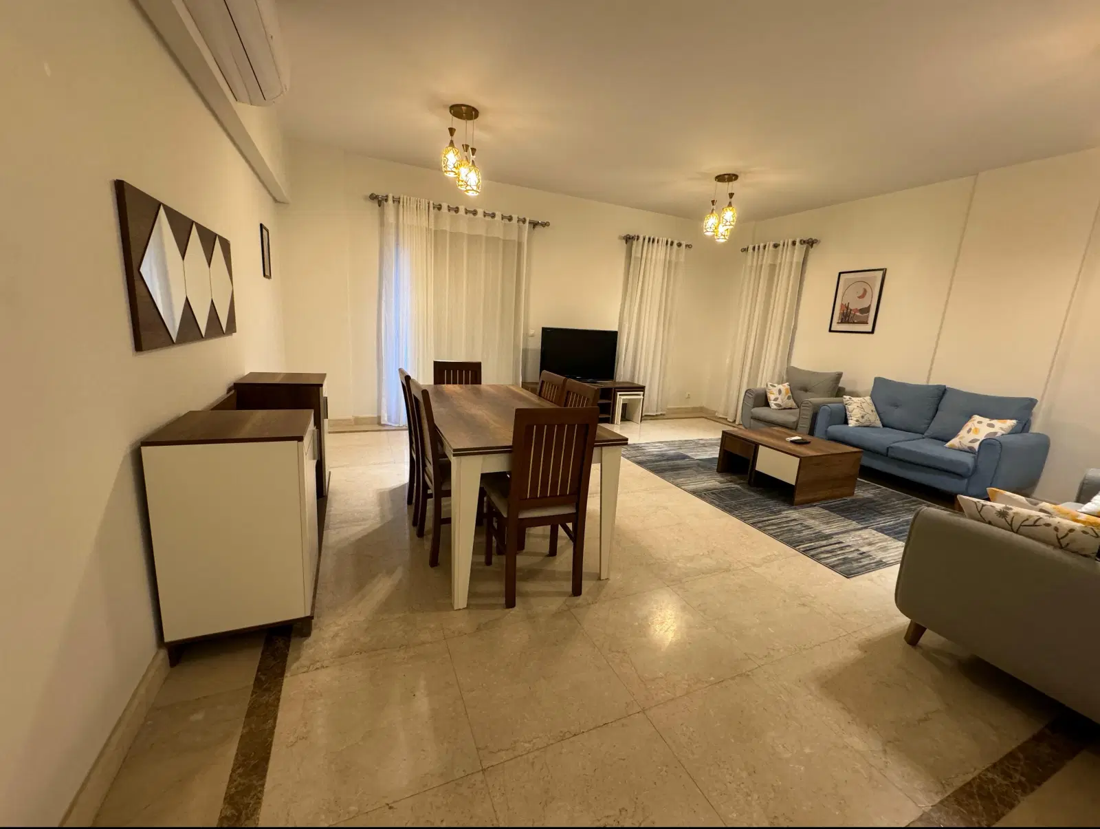 Pool view apartment Mivida by Emaar Misr, 191 sqm furnished