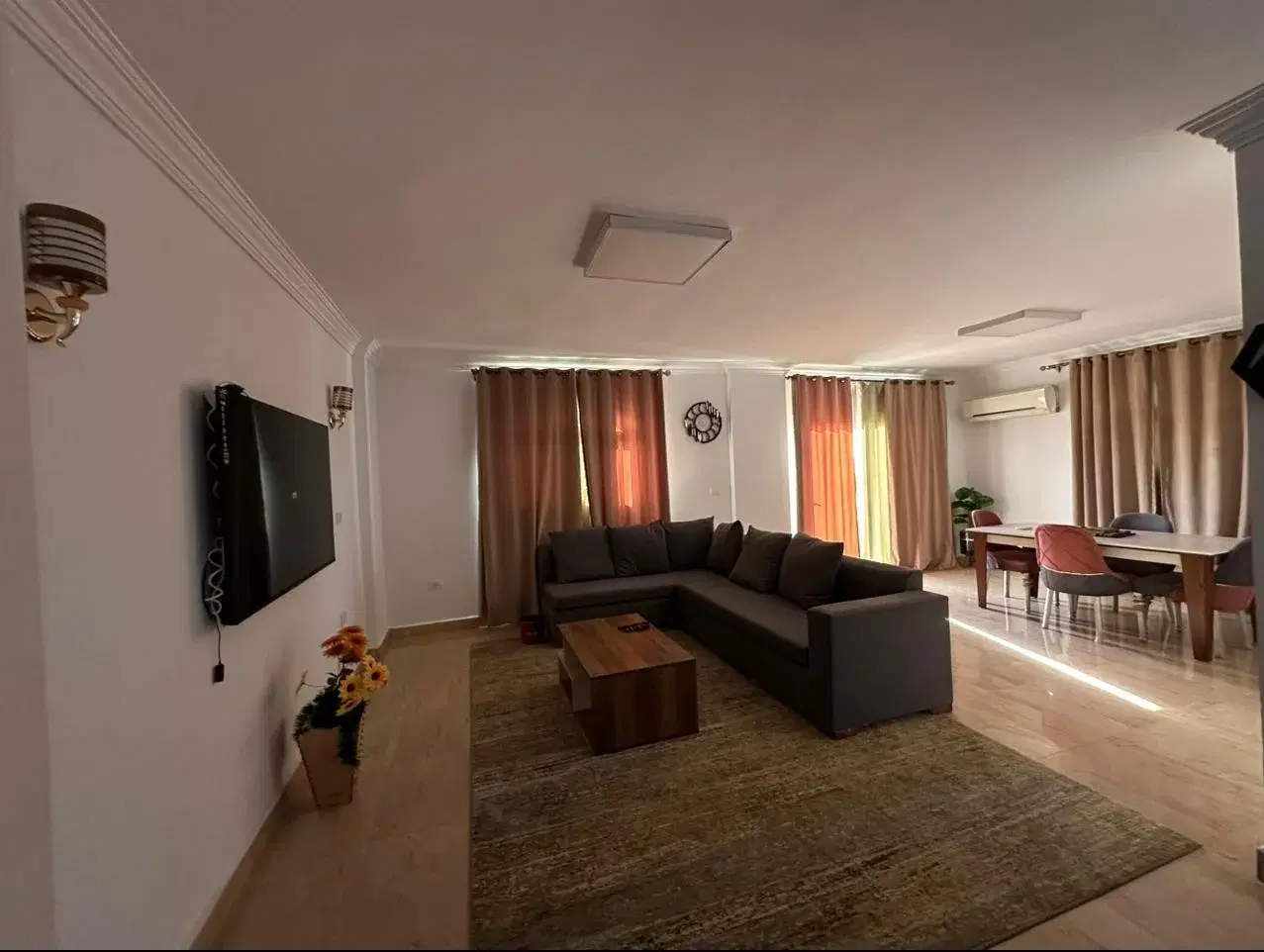 Elegant Furnished Apartment for Rent in Banafseg with Garden View