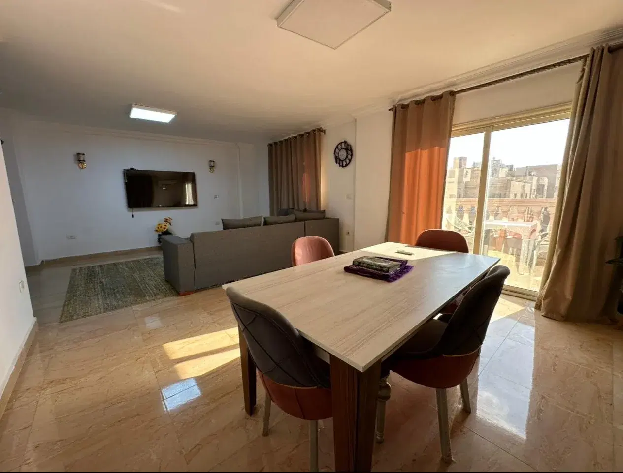 Elegant Furnished Apartment for Rent in Banafseg with Garden View