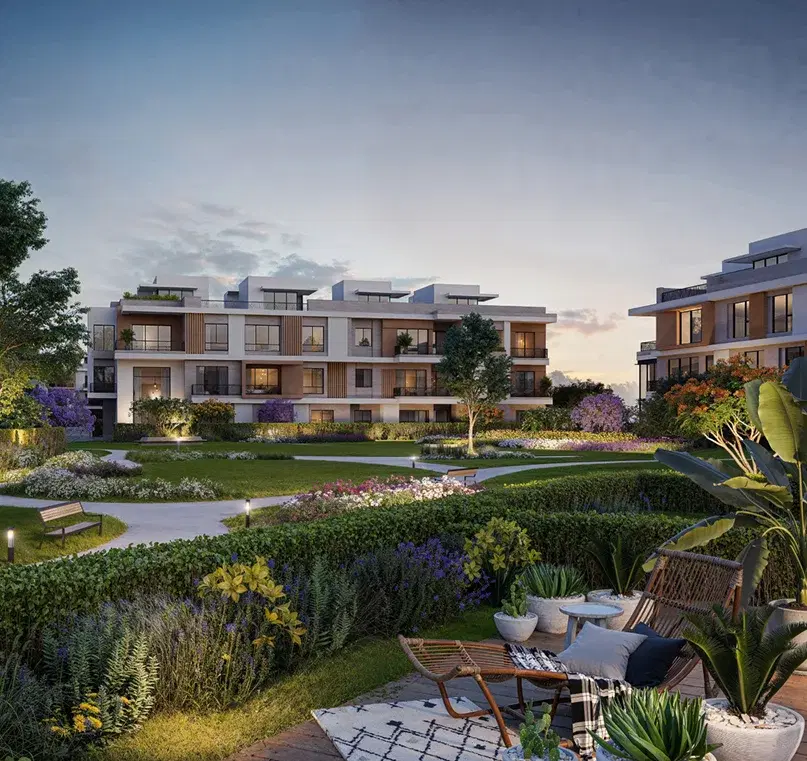 2-Bedroom Ground-Floor Apartment with 70 sqm Private Garden for Sale in The Estates Residence, New Zayed (SODIC)