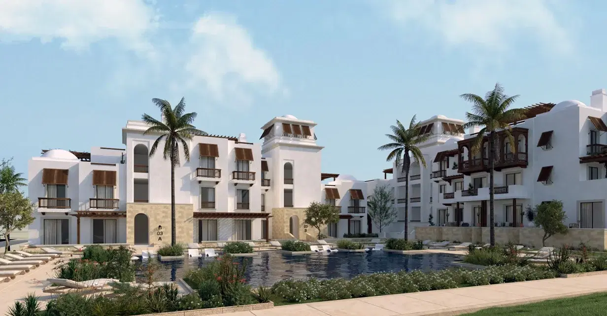 2-Bed Apartment with 29 m² Roof Terrace & Pool Access — Ancient Sands Golf Resort, El Gouna (Orascom Development)