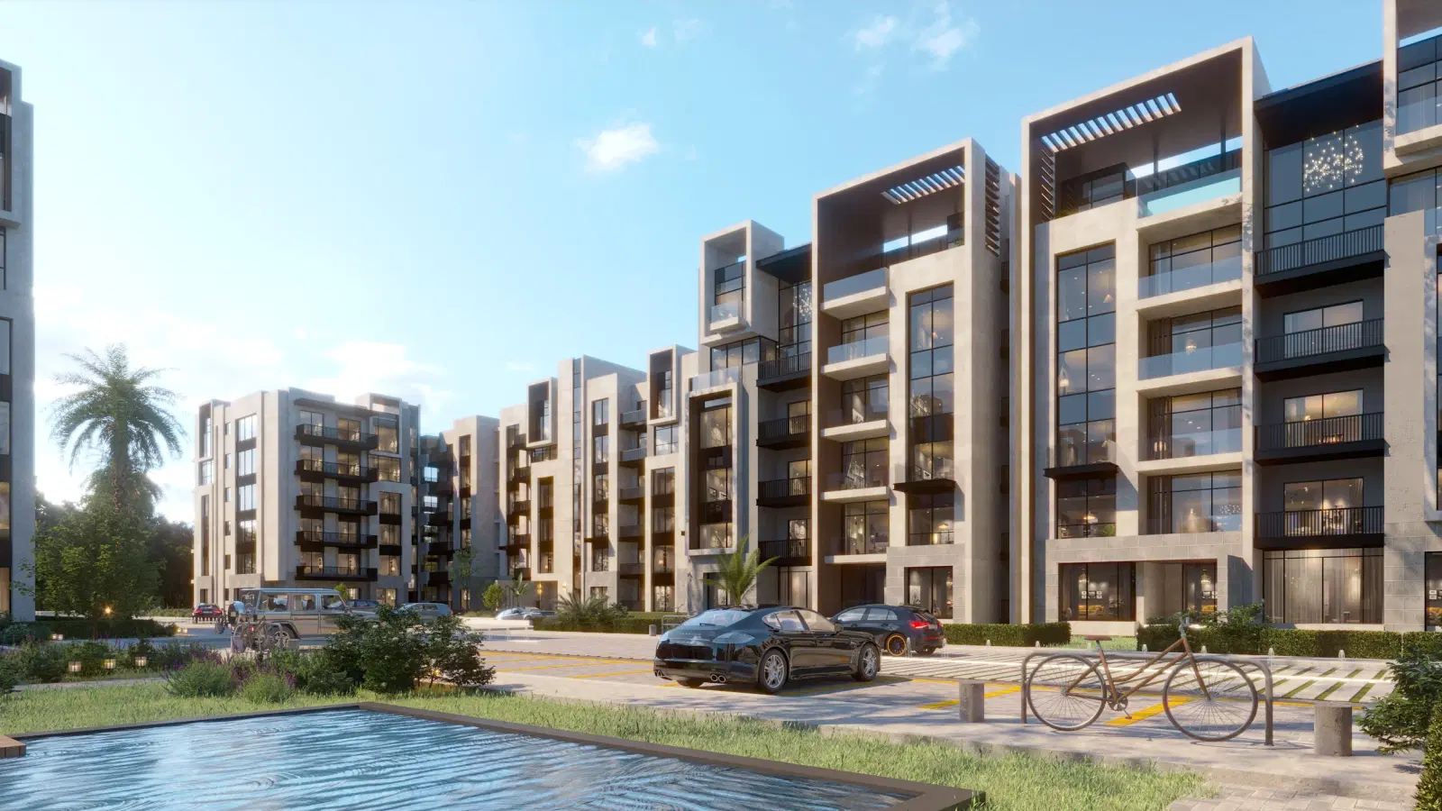 شقة أرضي غرفة نوم واحدة للبيع في كمبوند Orla Residence بالقاهرة الجديدة