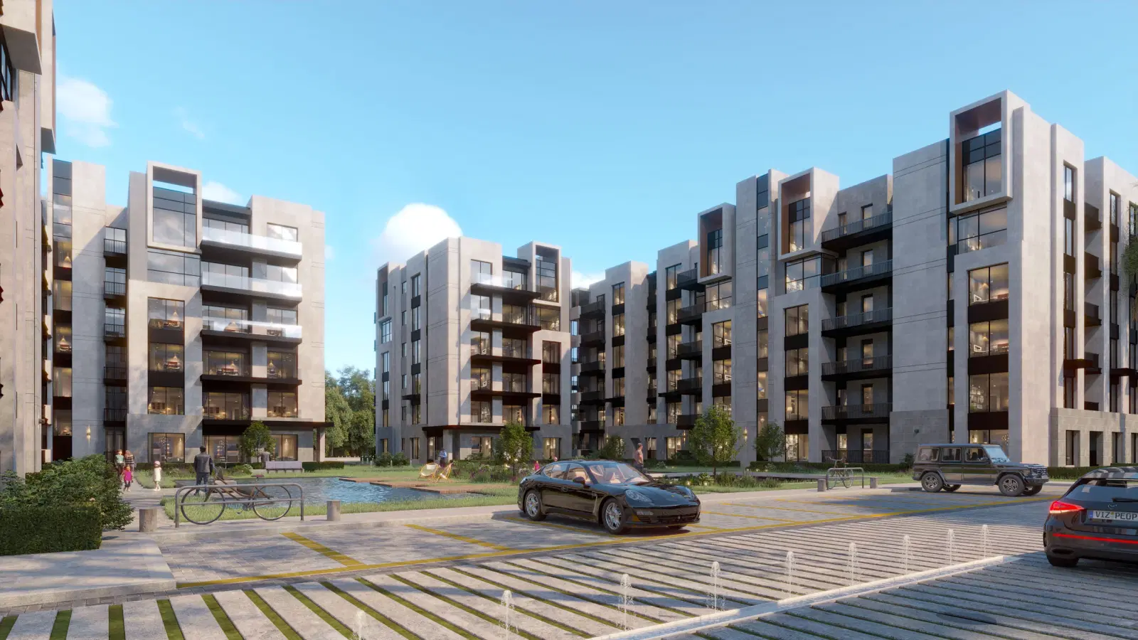 شقة أرضي غرفة نوم واحدة للبيع في كمبوند Orla Residence بالقاهرة الجديدة