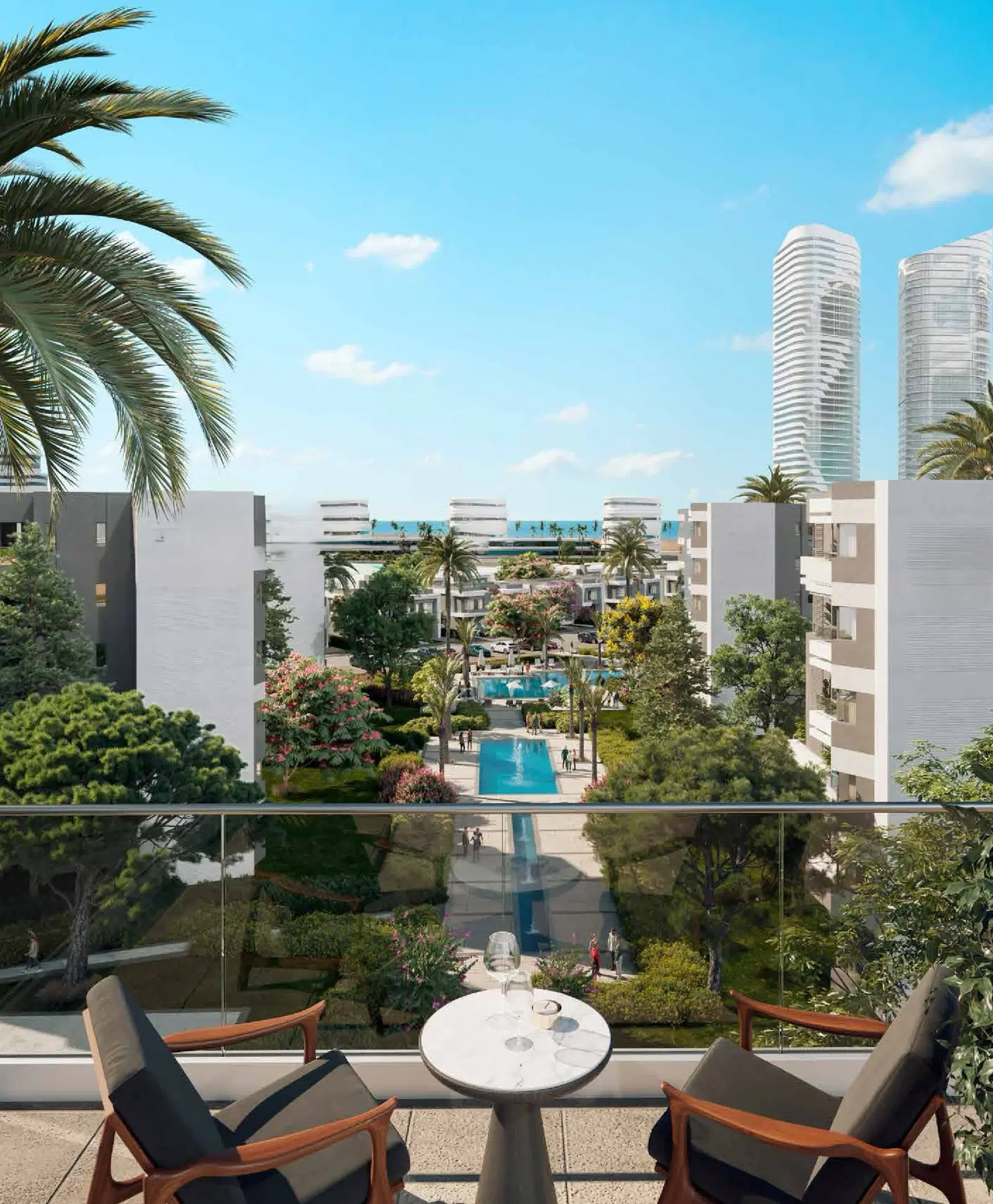 شقة بغرفة نوم واحدة للبيع في Palm Hills New Alamein — إمكانية استخدام المسبح | Palm Hills Developments