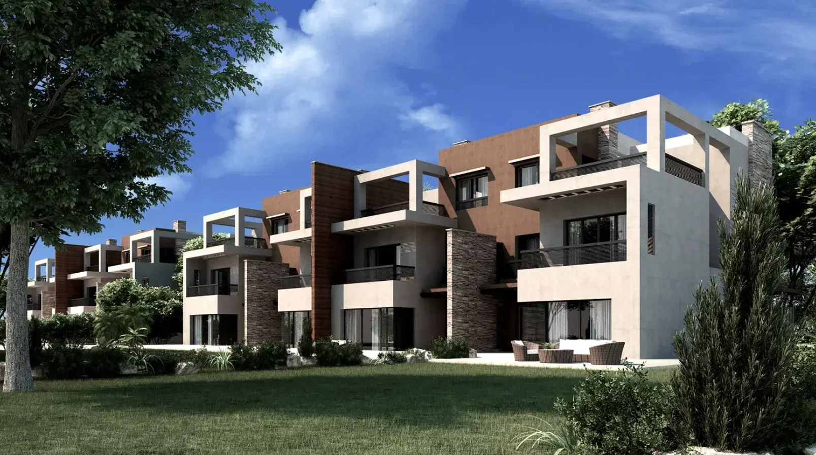 تاون هاوس للبيع في نيو جيزة مع 4 غرف نوم من G Developments