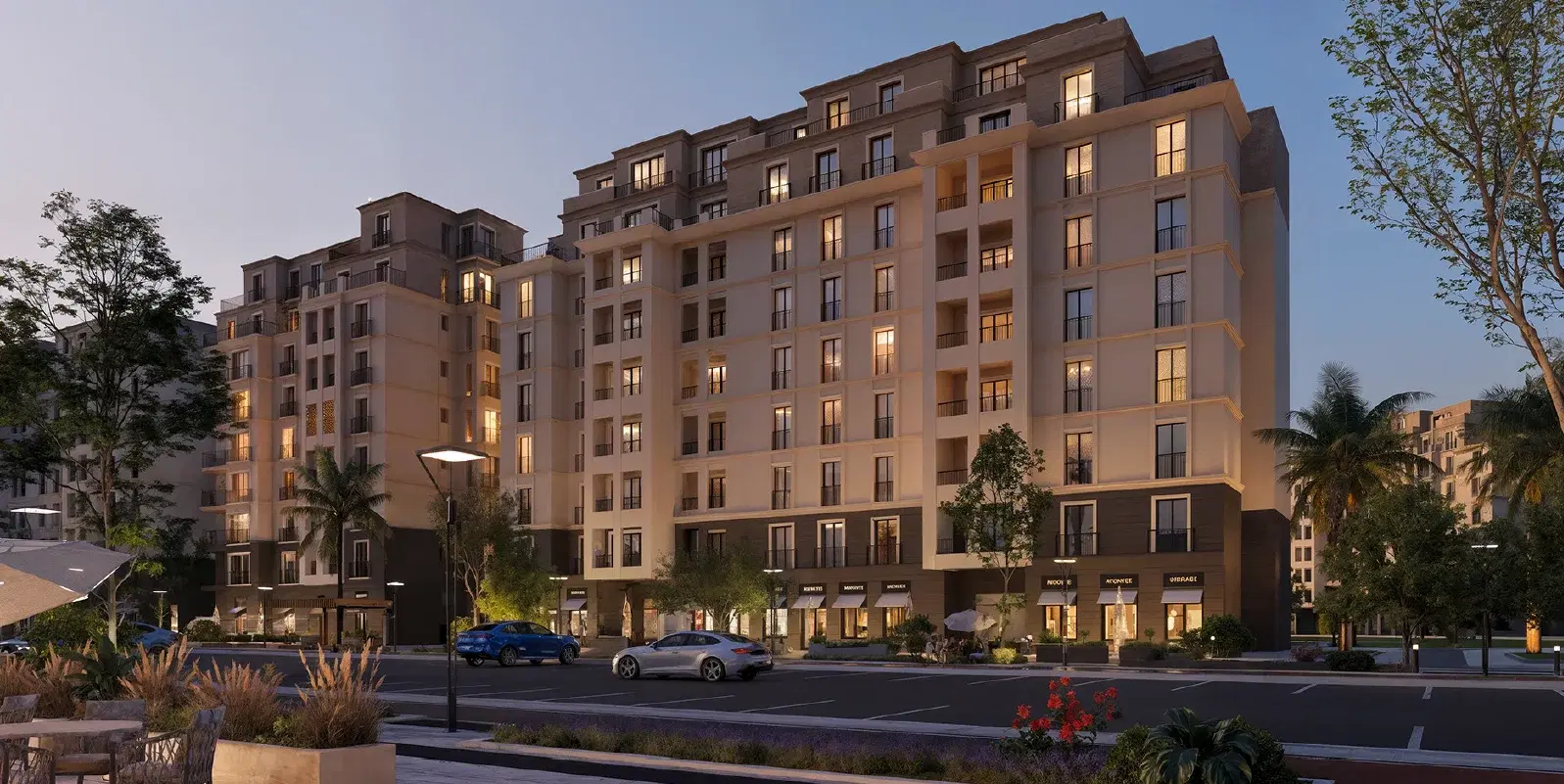 شقة فسيحة للبيع في هايد بارك التجمع السادس بثلاث غرف نوم