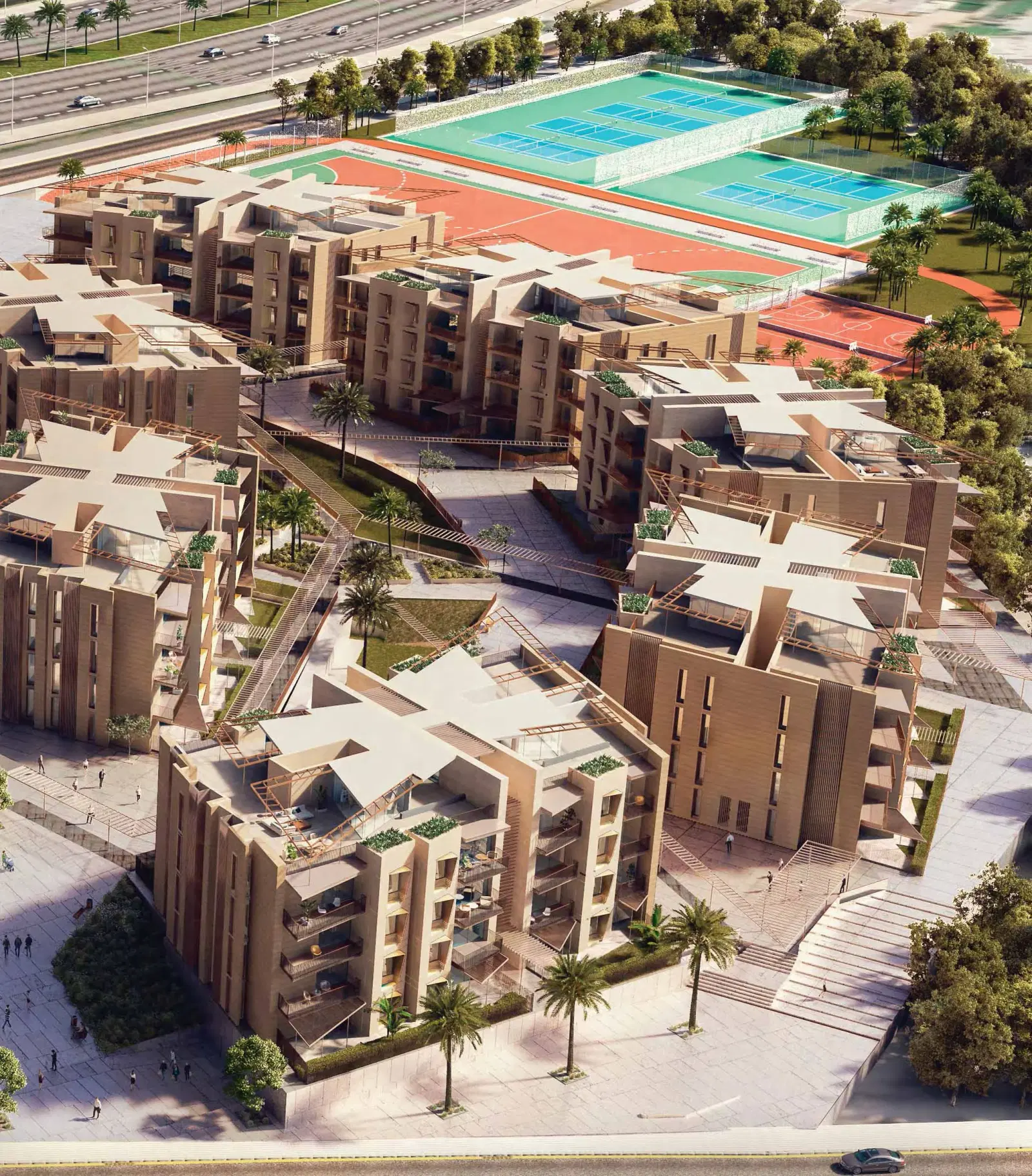 شقة 158 متر للبيع في كمبوند Six West الشيخ زايد من سوديك