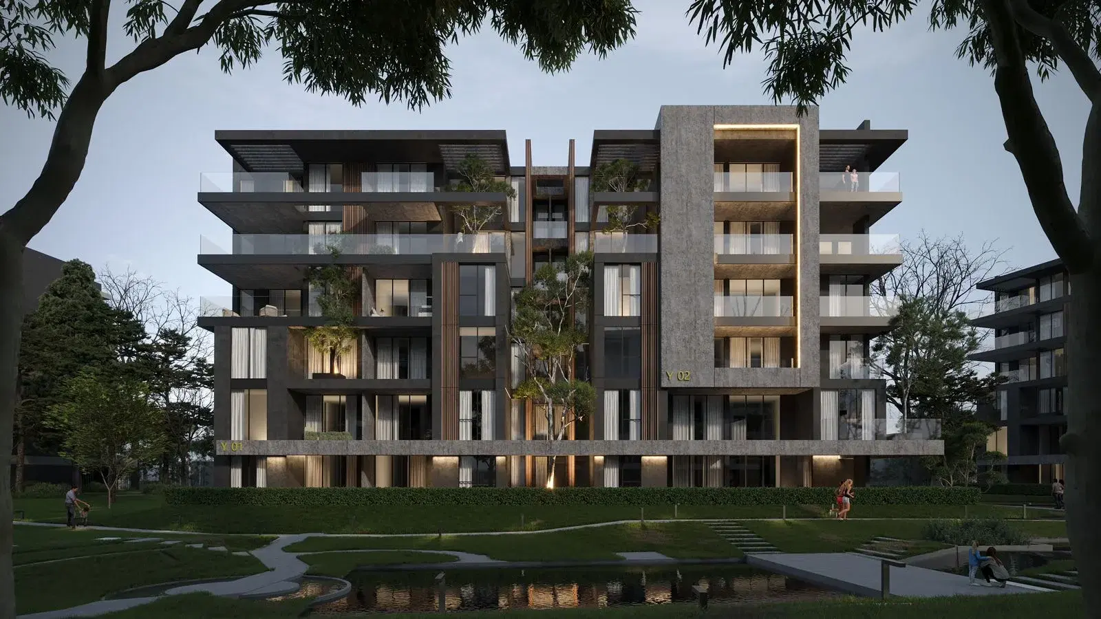 شقة 167 متر للبيع في Yellow Residence التجمع الخامس