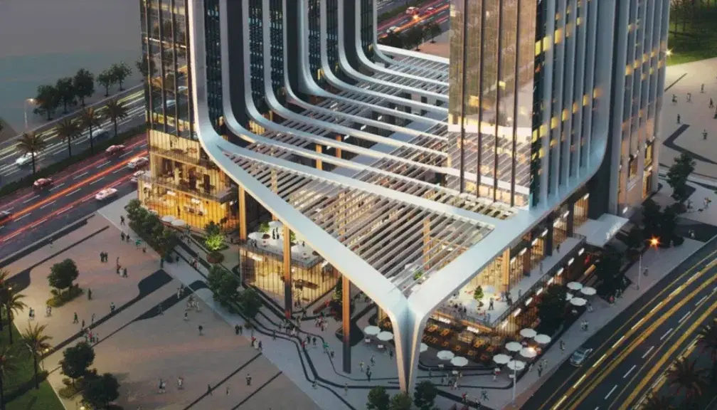 محل تجاري للبيع في Double Two Towers بالعاصمة الإدارية 45 متر