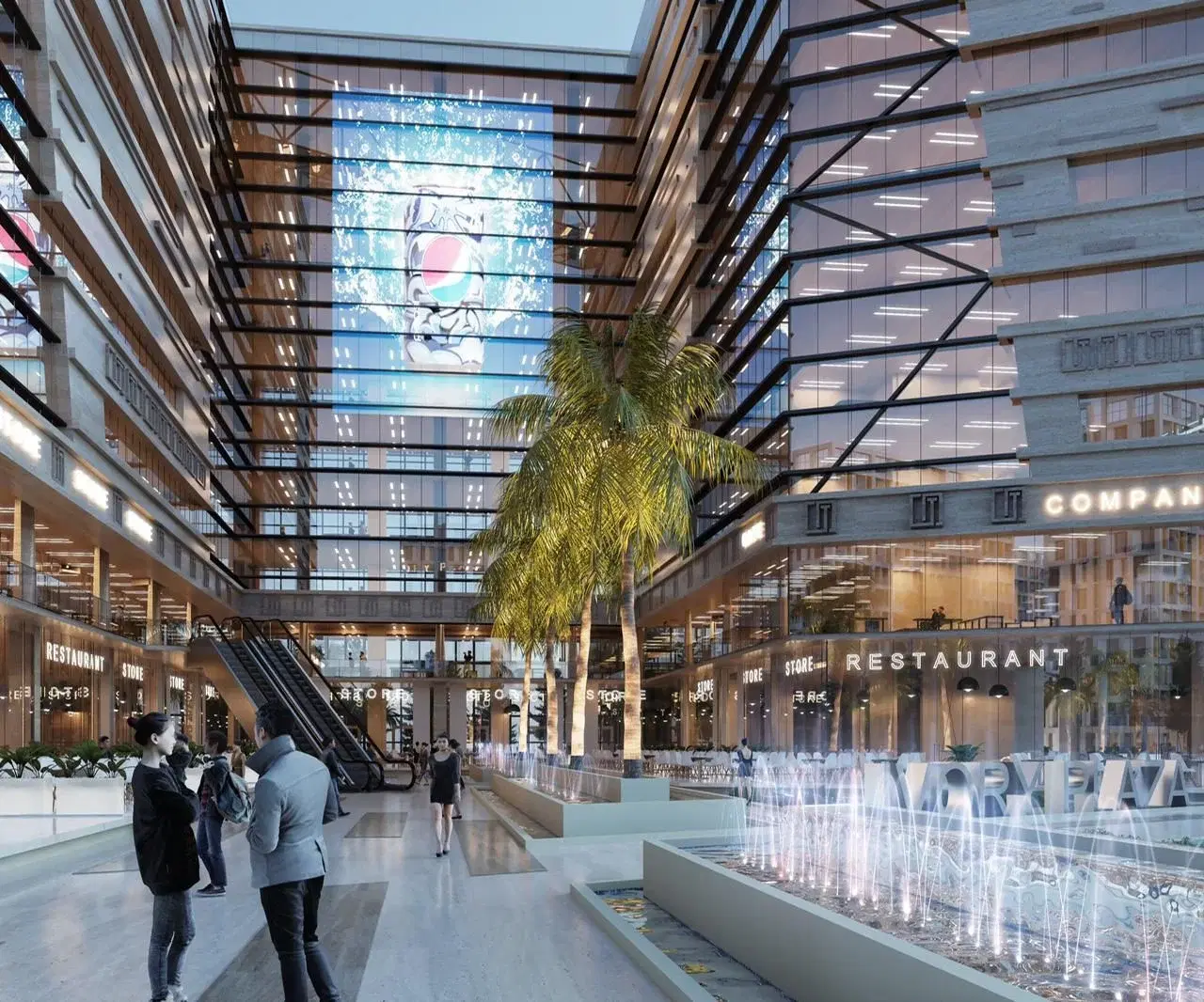 مكتب للبيع في مول Ivory Plaza العاصمة الإدارية 73 متر