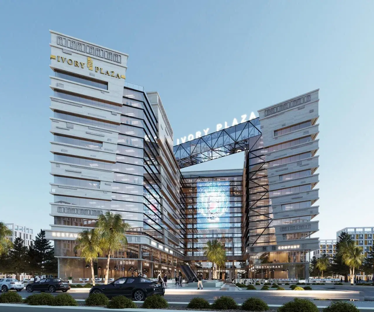 مكتب للبيع في مول Ivory Plaza العاصمة الإدارية 73 متر