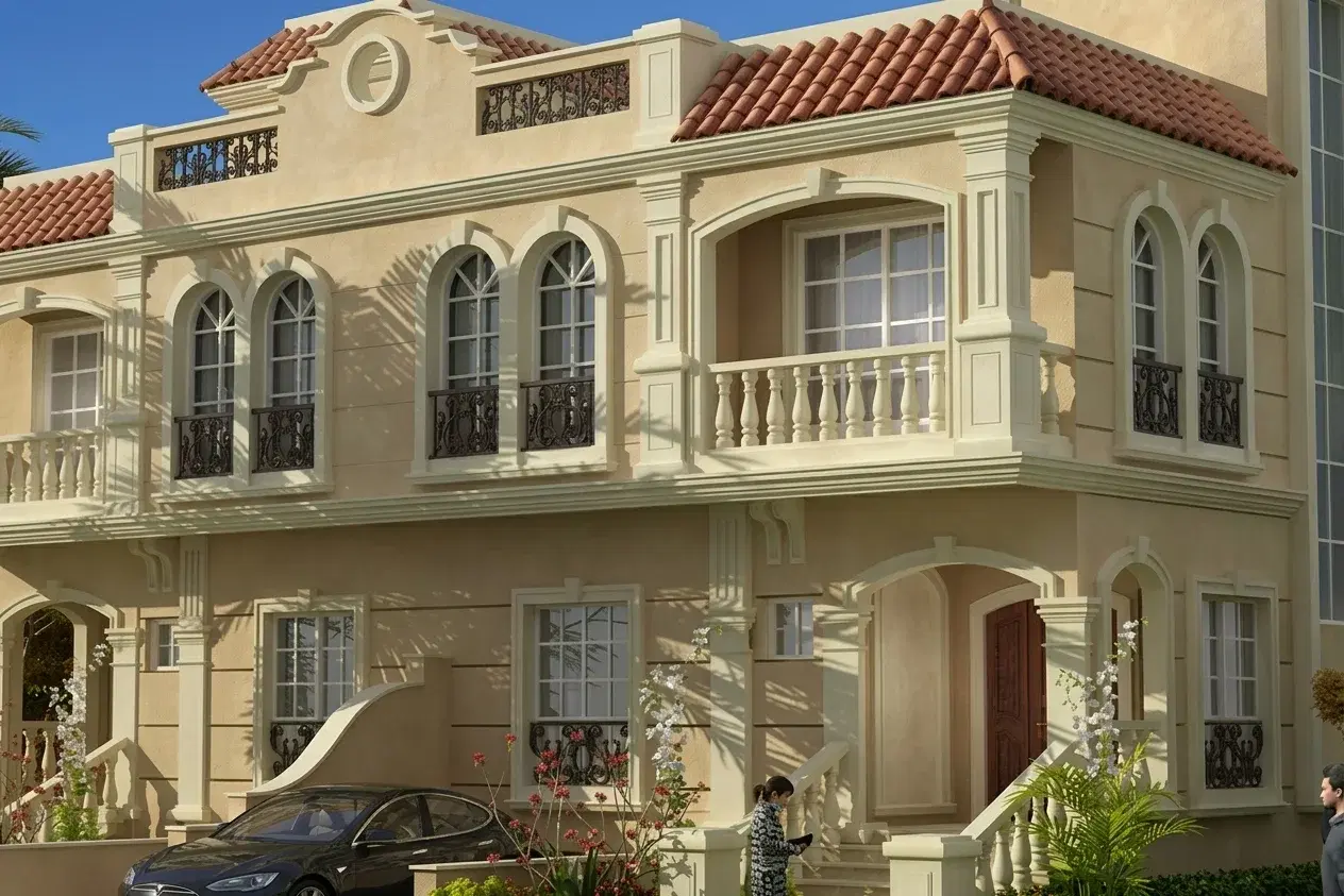 Twinhouse for sale in Villino New Cairo, 311 sqm