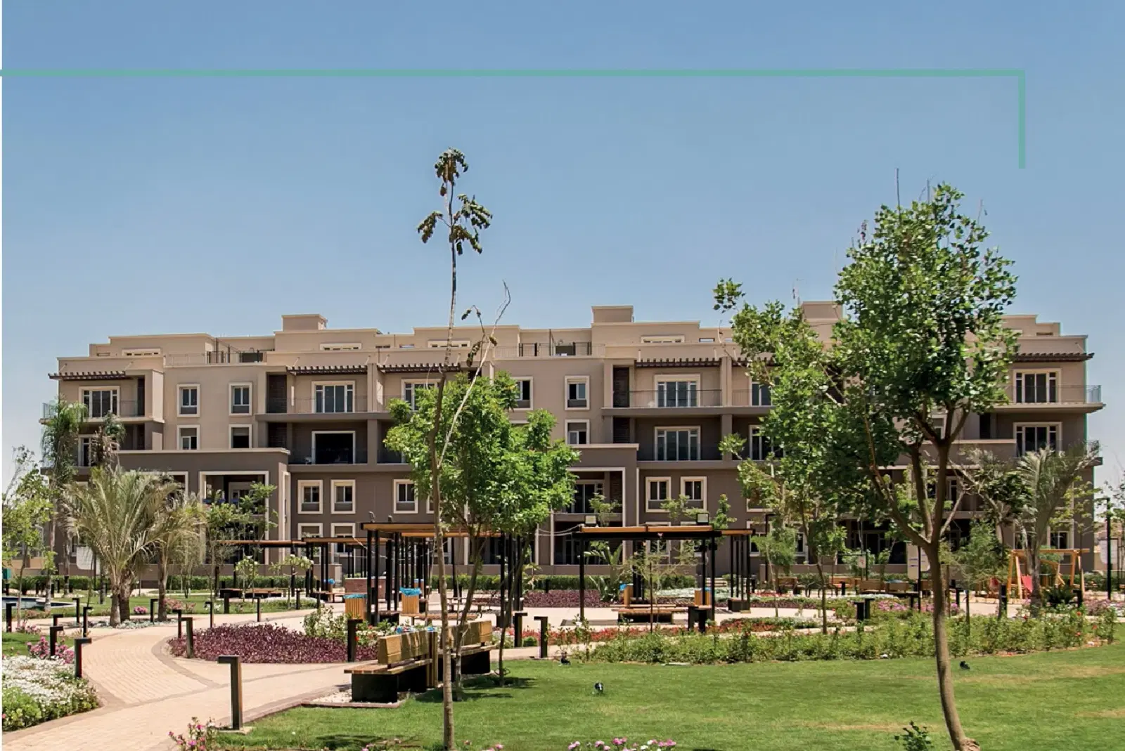 2‑Bedroom Ground‑Floor Apartment with 65 m² Garden in October Plaza — SODIC, Northern Expansion