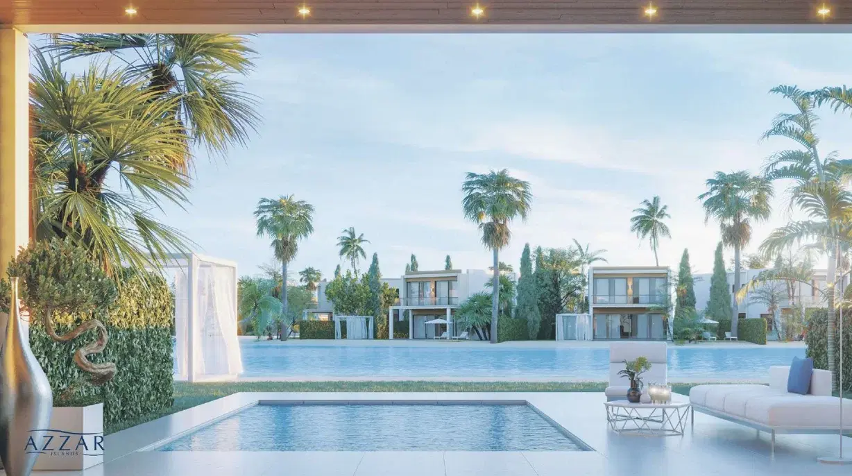 Townhouse for Sale on Azzar Island, North Coast — 2BR Semi-Finished