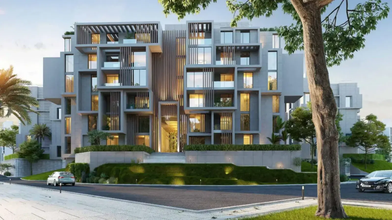 Lowest price for rent a furnished apartment in Garden with kitchen and AC on the best view in sodic