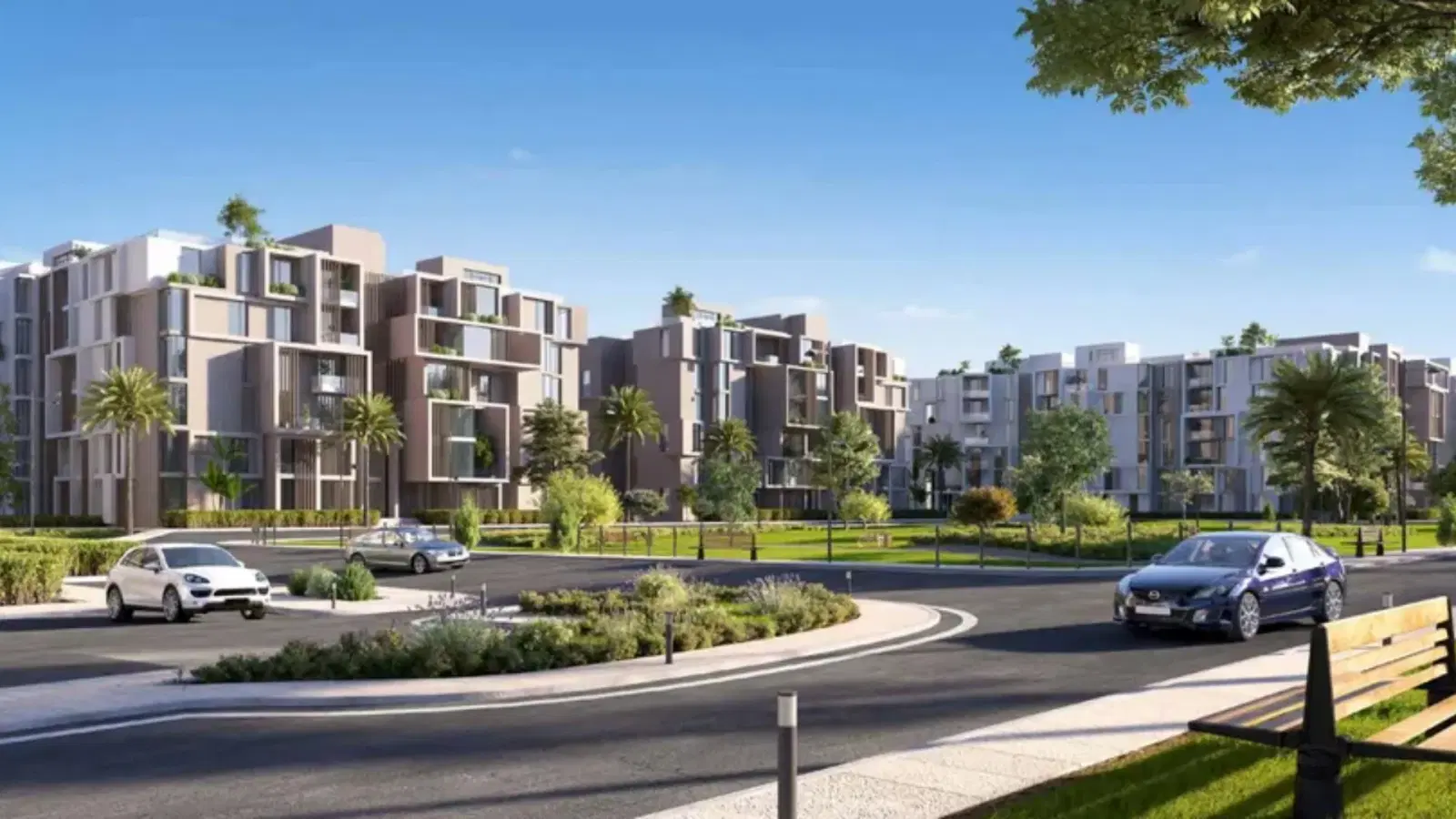 Lowest price for rent a furnished apartment in Garden with kitchen and AC on the best view in sodic