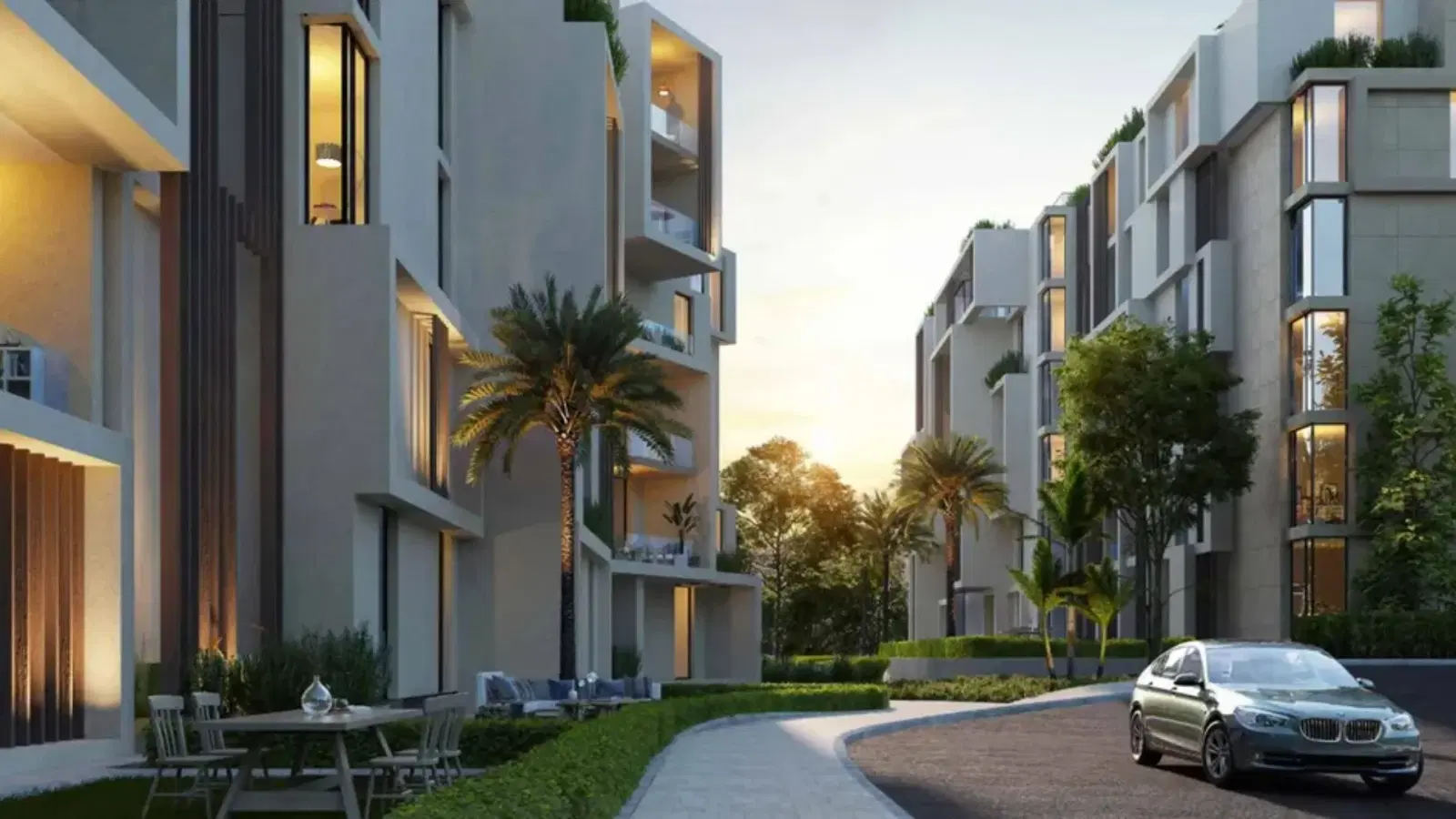 Lowest price for rent a furnished apartment in Garden with kitchen and AC on the best view in sodic