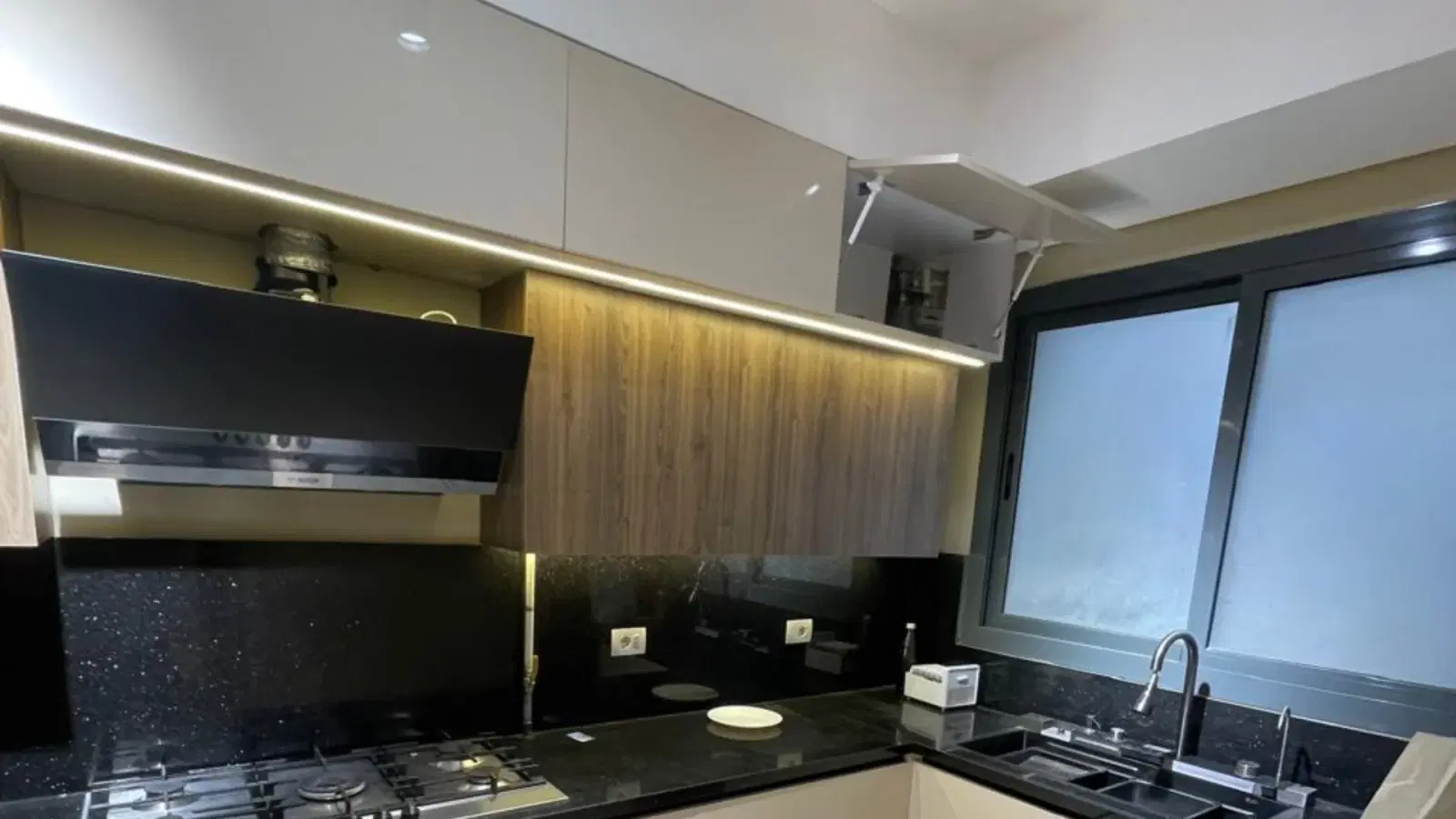 Lowest rent for a furnished apartment with kitchen and AC, 3 rooms, open view in Sodic Villette
