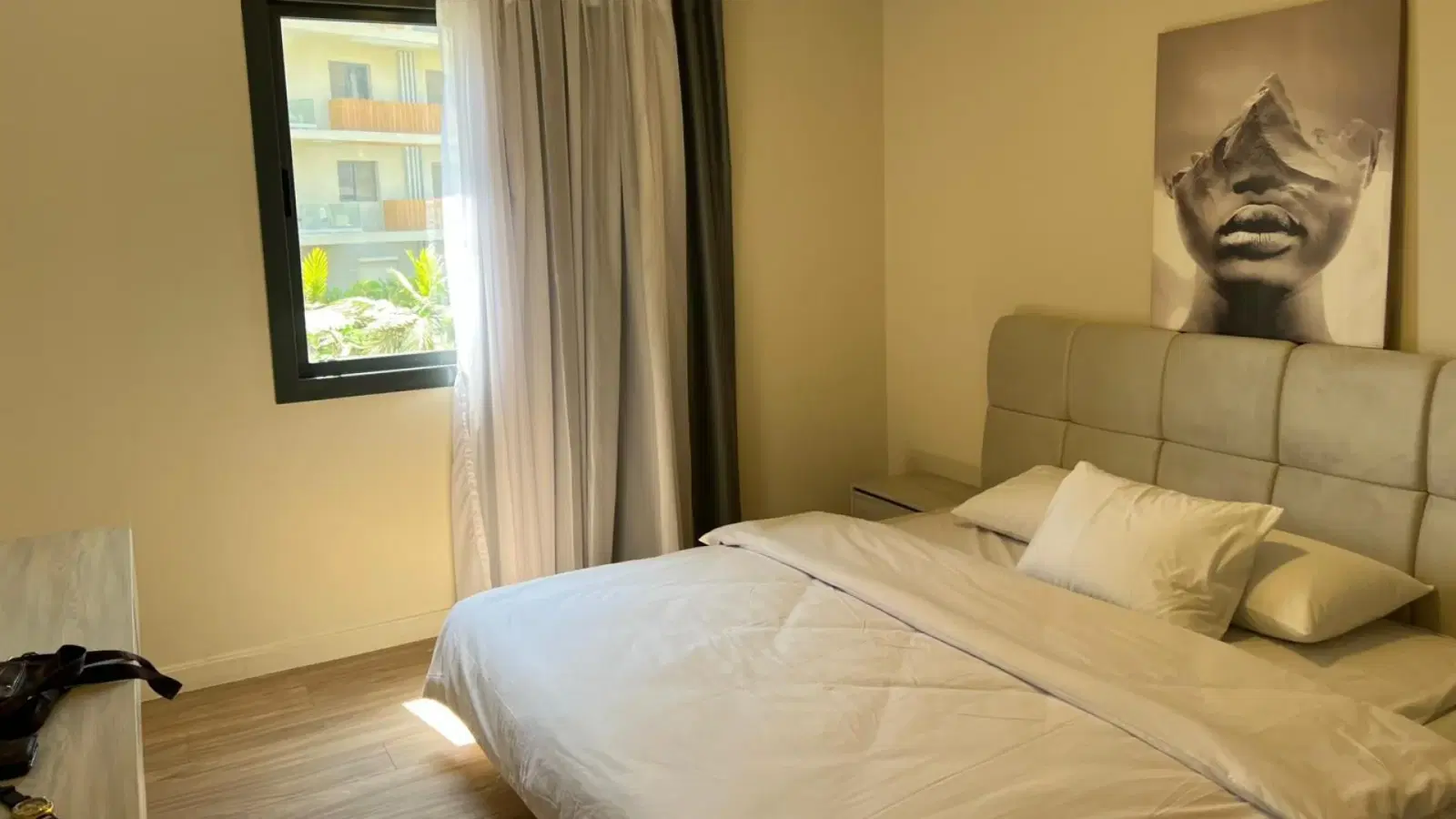 Lowest rent for a furnished apartment with kitchen and AC, 3 rooms, open view in Sodic Villette