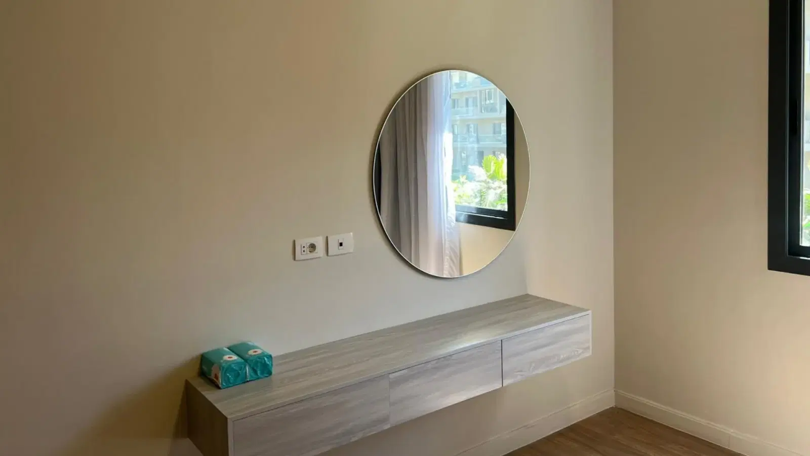Lowest rent for a furnished apartment with kitchen and AC, 3 rooms, open view in Sodic Villette